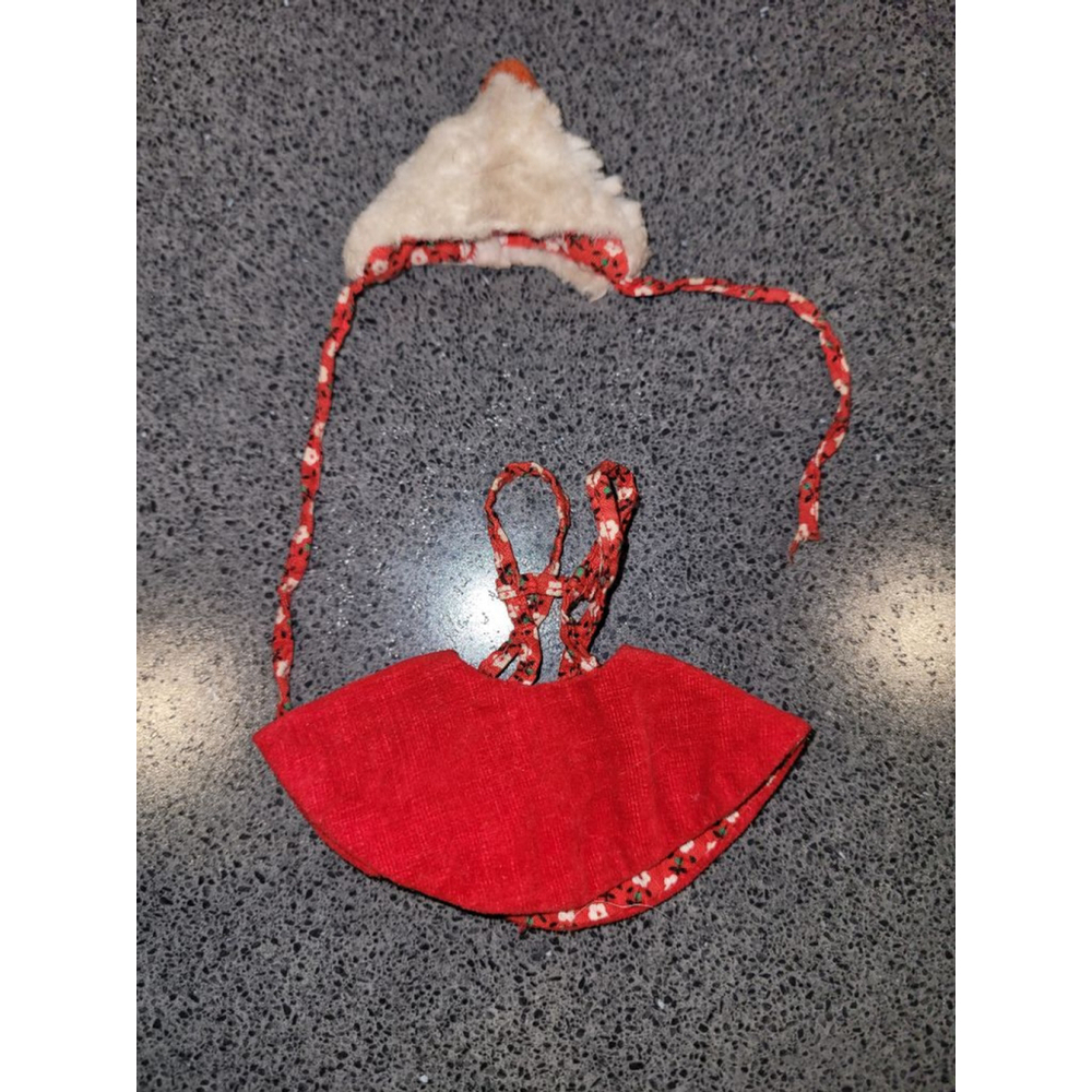 Vintage Skipper Skating Fun 1908 Outfit Red Skirt Hat 1964